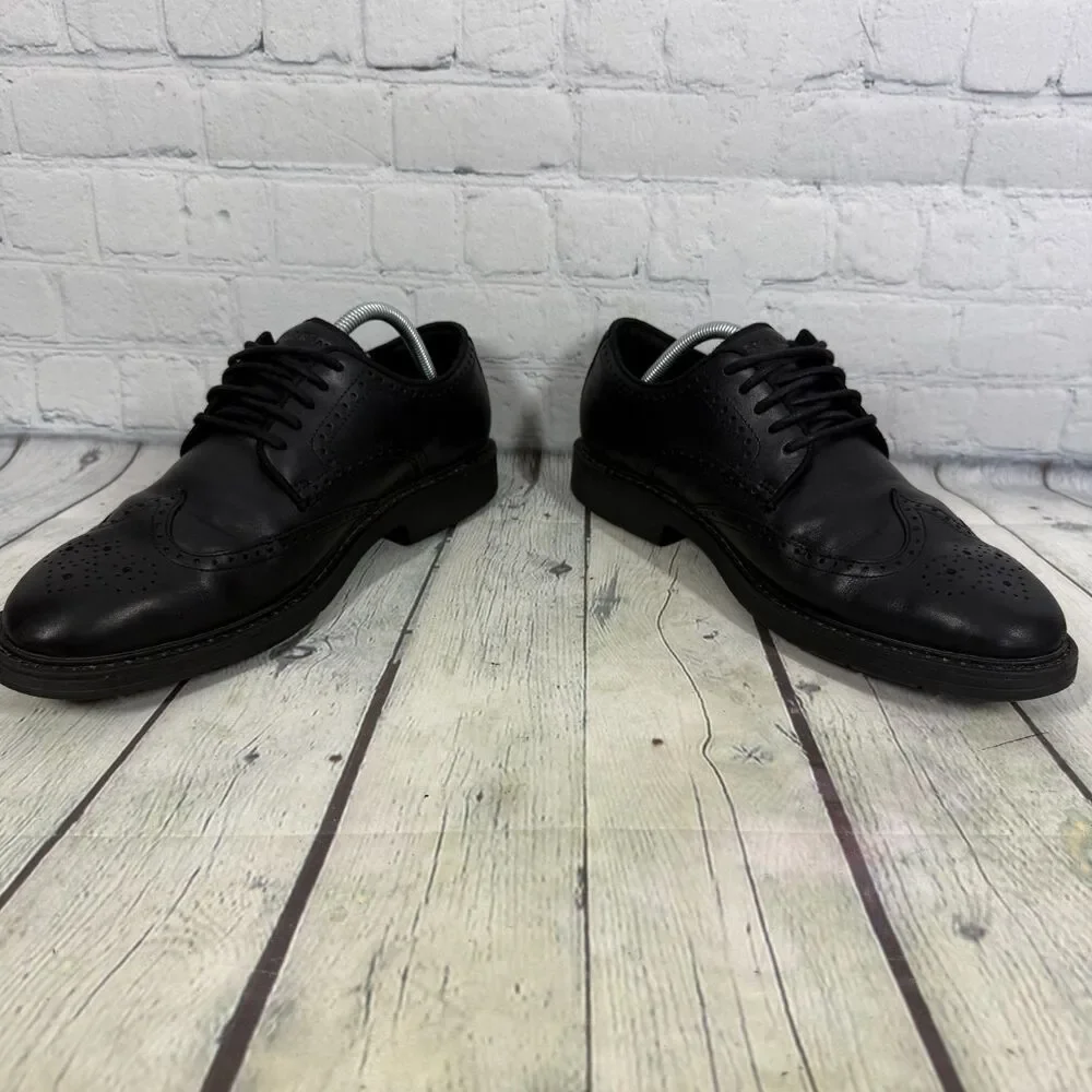 Cole Haan Wingtip Oxford Shoes Men’s Size 10 Black Leather Waterproof Dress